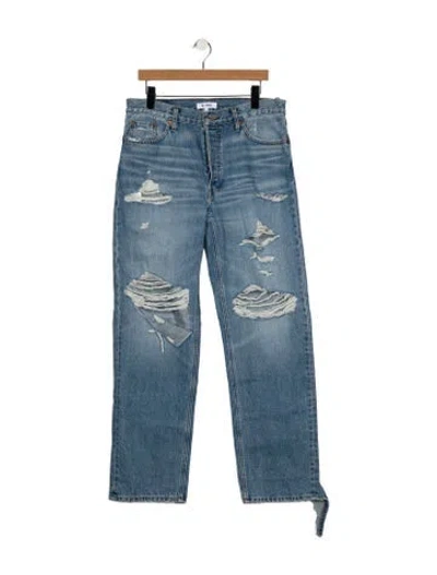 Pre-owned Re/done High-rise Wide Leg Jeans W/ Tags In Blue