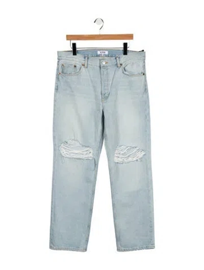Pre-owned Re/done High-rise Wide Leg Jeans W/ Tags In Blue