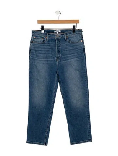 Pre-owned Re/done High-rise Wide Leg Jeans W/ Tags In Blue