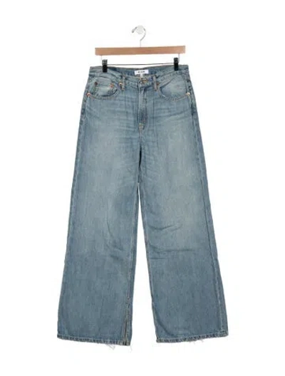 Pre-owned Re/done High-rise Wide Leg Jeans W/ Tags In Blue