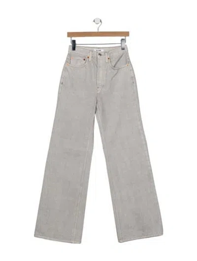 Pre-owned Re/done High-rise Wide Leg Jeans W/ Tags In Gray