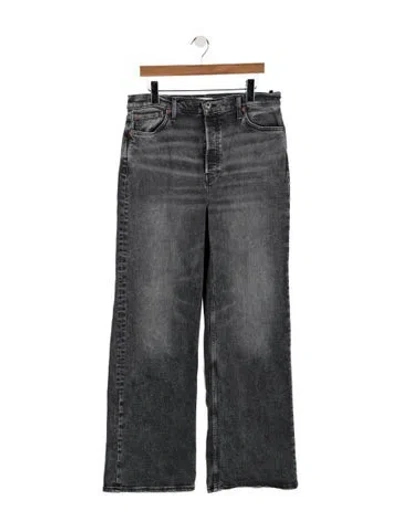 Pre-owned Re/done High-rise Wide Leg Jeans W/ Tags In Gray