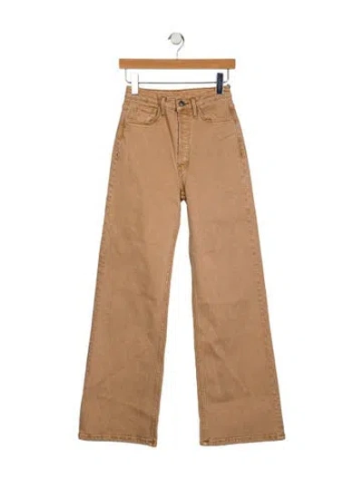 Pre-owned Re/done High-rise Wide Leg Jeans W/ Tags In Neutral