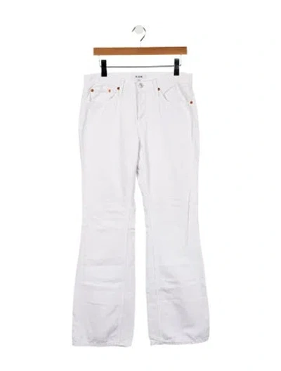Pre-owned Re/done High-rise Wide Leg Jeans In White