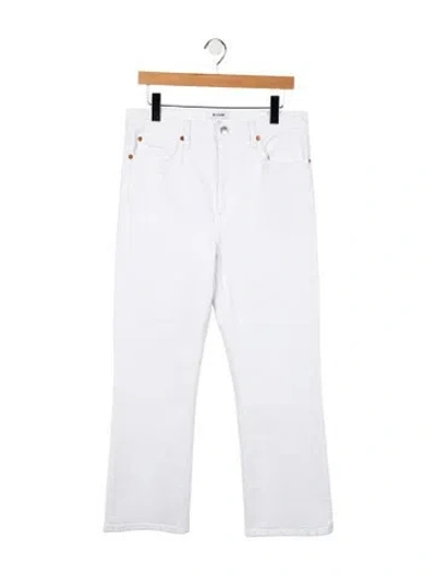 Pre-owned Re/done High-rise Wide Leg Jeans In White