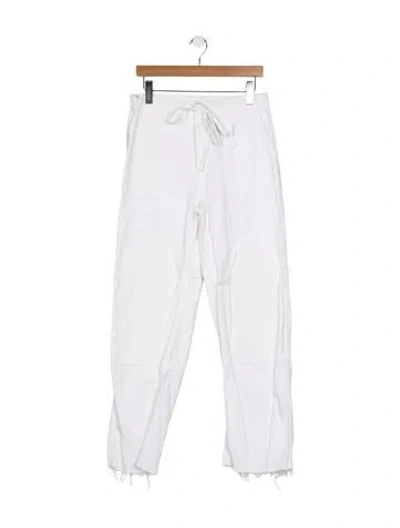 Pre-owned Re/done High-rise Wide Leg Jeans In White