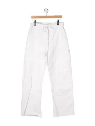 Pre-owned Re/done High-rise Wide Leg Jeans In White