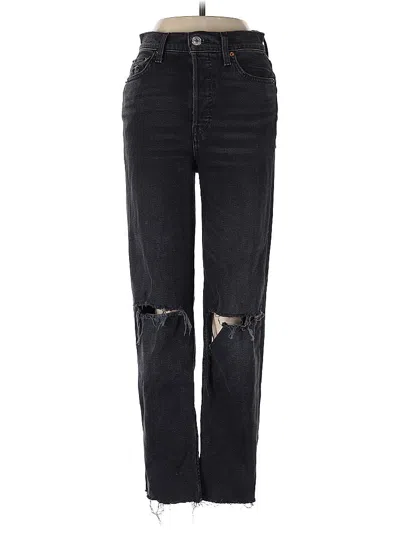 Pre-owned Re/done Jeans In Black