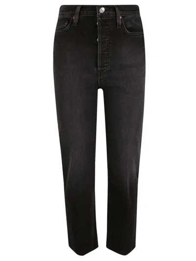 Re/done Jeans In Black