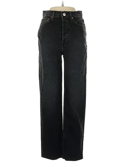 Pre-owned Re/done Jeans In Black