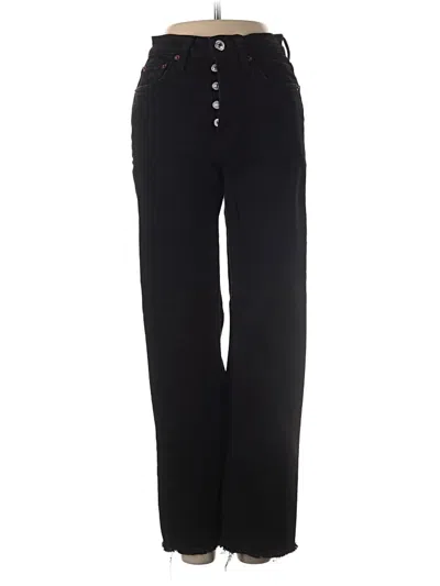 Pre-owned Re/done Jeans In Black