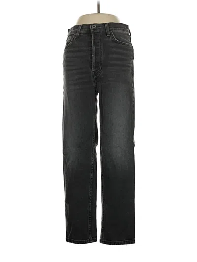 Pre-owned Re/done Jeans In Black