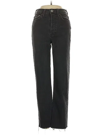 Pre-owned Re/done Jeans In Black