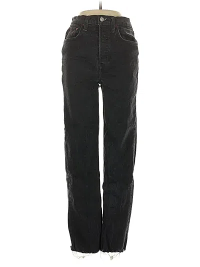 Pre-owned Re/done Jeans In Black