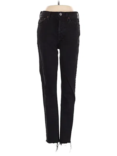 Pre-owned Re/done Jeans In Black