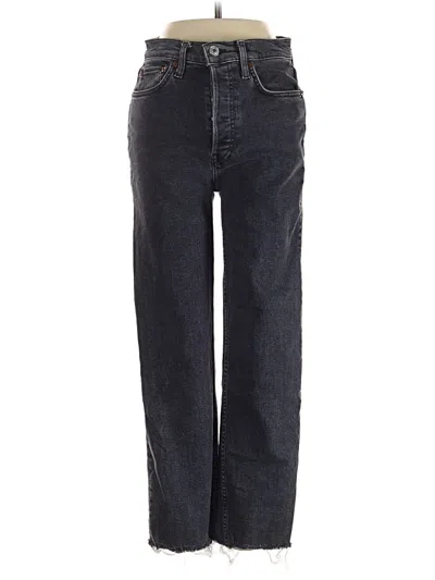 Pre-owned Re/done Jeans In Black