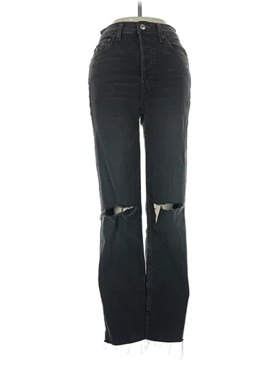 Pre-owned Re/done Jeans In Black