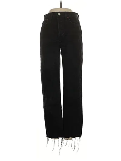Pre-owned Re/done Jeans In Black