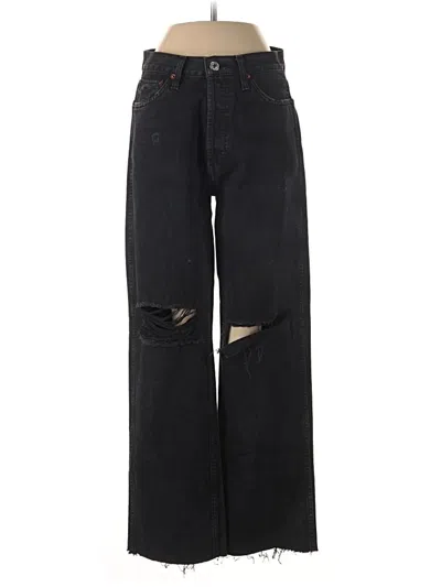 Pre-owned Re/done Jeans In Black