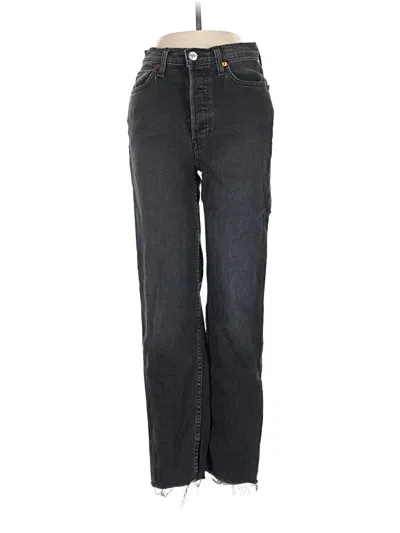 Pre-owned Re/done Jeans In Black