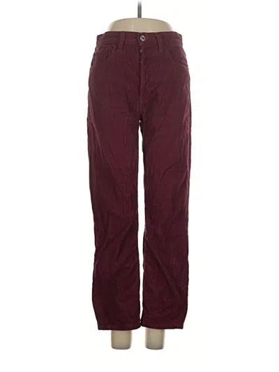 Pre-owned Re/done Jeans In Burgundy
