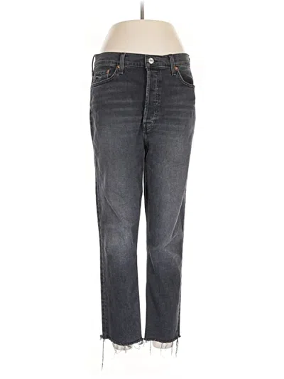 Pre-owned Re/done Jeans In Gray