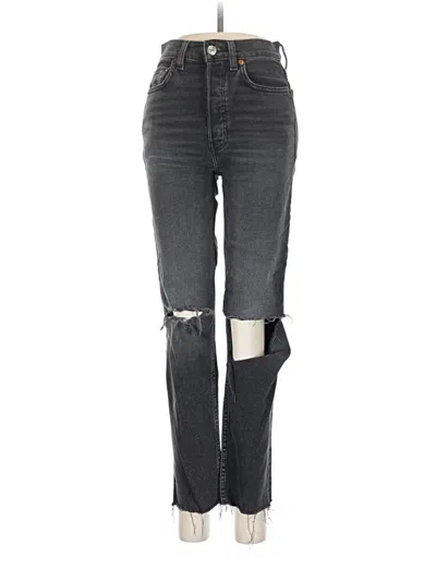 Pre-owned Re/done Jeans In Gray