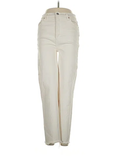 Pre-owned Re/done Jeans In Ivory