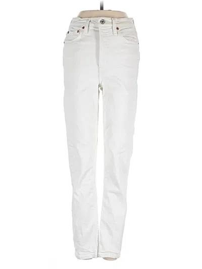 Pre-owned Re/done Jeans In Ivory