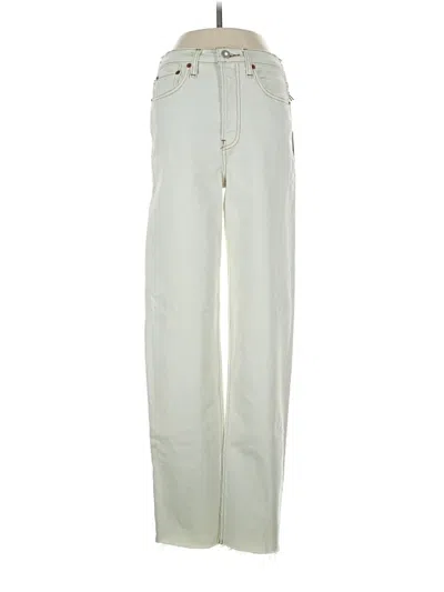 Re/done Jeans In Ivory