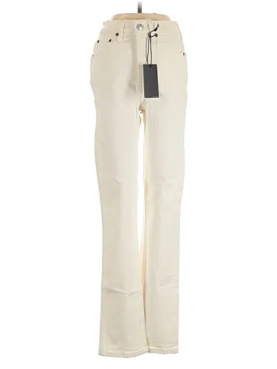 Pre-owned Re/done Jeans In Ivory