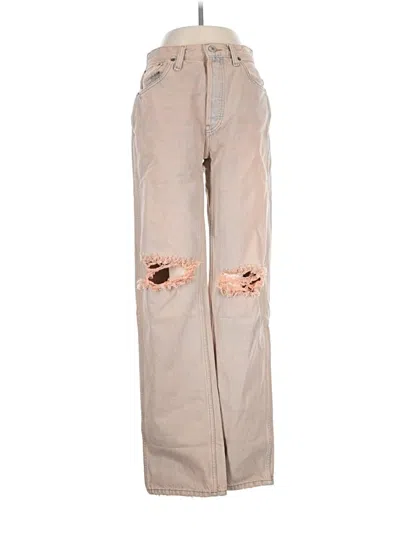 Pre-owned Re/done Jeans In Tan