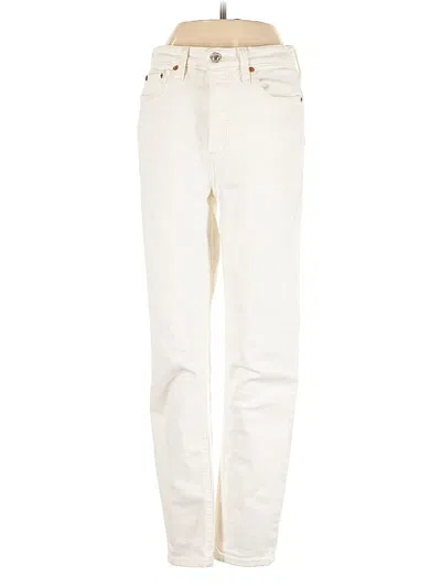 Pre-owned Re/done Jeans In White