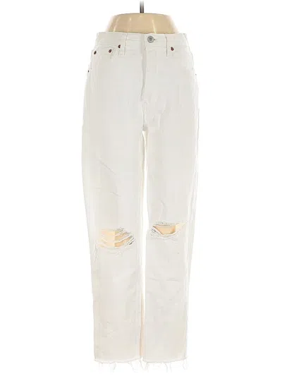 Pre-owned Re/done Jeans In White