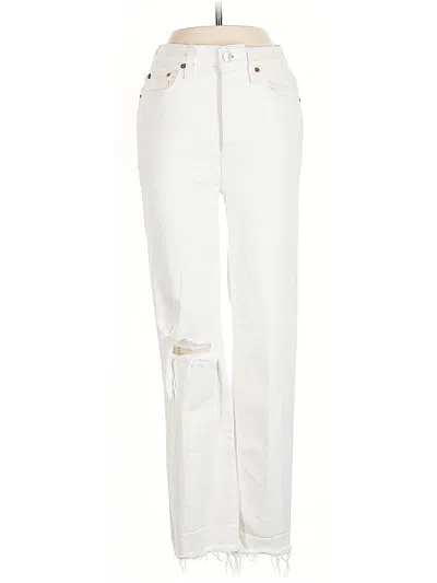 Pre-owned Re/done Jeans In White