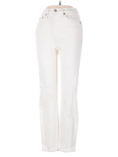Pre-owned Re/done Jeans In White