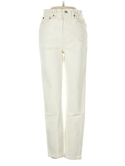 Pre-owned Re/done Jeans In White