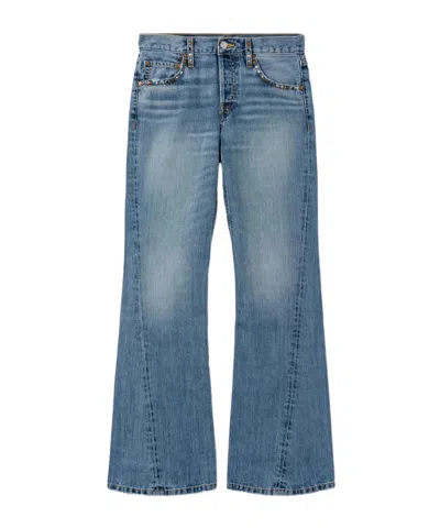 Re/done Jeans With Belt Loops In Blue