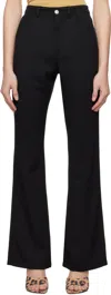 Re/done Black Riding Trouser Jeans In Black