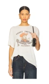 Re/done Joshua Tree Boyfriend Tee Vintage White In White