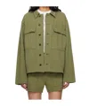 Re/done Khaki Field Jacket In Green