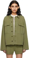 Re/done Field Jacket Bayleaf In Bayleaf