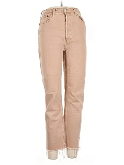 Pre-owned Re/done Khaki Pant In Brown