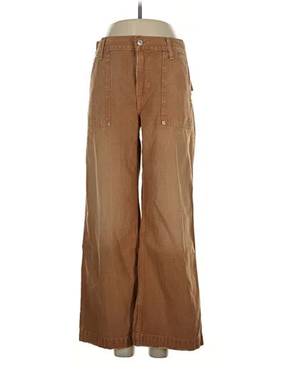 Pre-owned Re/done Khaki Pant In Brown