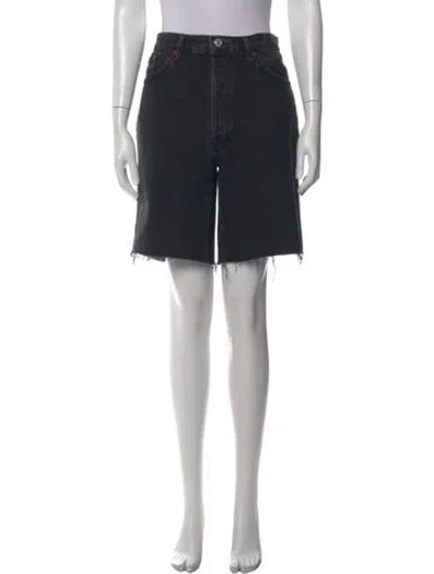 Pre-owned Re/done Knee-length Shorts In Black