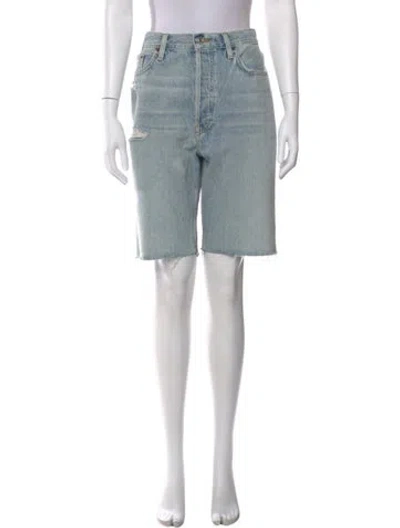 Pre-owned Re/done Knee-length Shorts In Blue