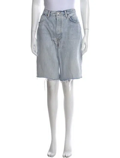 Pre-owned Re/done Knee-length Shorts In Blue
