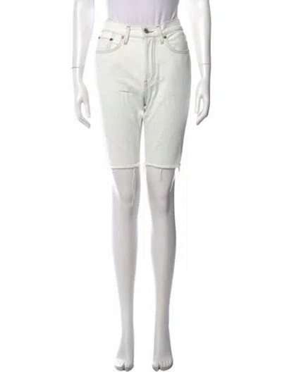 Pre-owned Re/done Knee-length Shorts In White