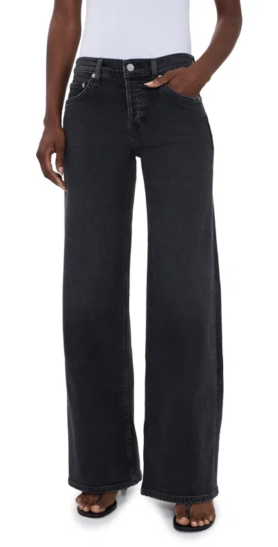 Re/done Laurel Jeans Washed Noir