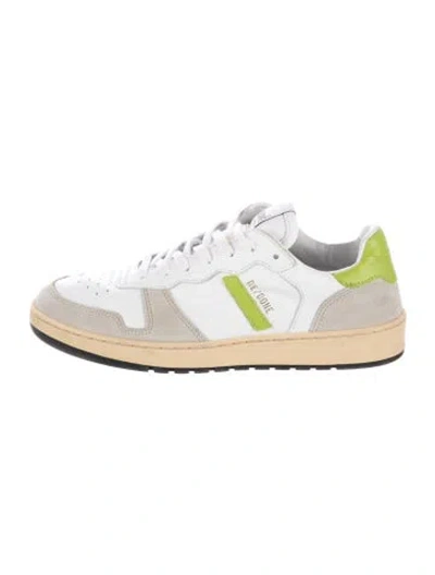 Pre-owned Re/done Leather Athletic Sneakers In White